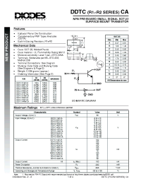 Datasheet DDTC124XCA-7 производства Diodes