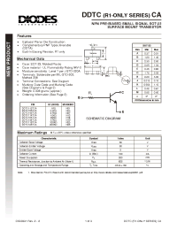 Datasheet DDTC143TCA-7 производства Diodes