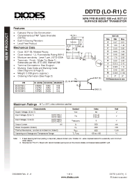 Datasheet DDTD122LC производства Diodes