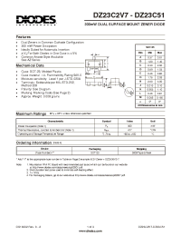 Datasheet DZ23C2V7-C51 производства Diodes