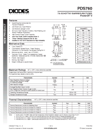 Datasheet PDS760 manufacturer Diodes