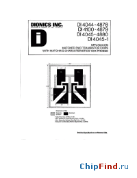 Datasheet DI4879 производства Dionics