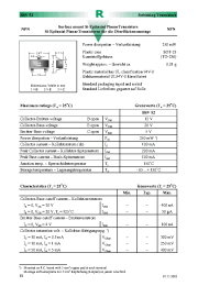 Datasheet BSV52 производства Diotec