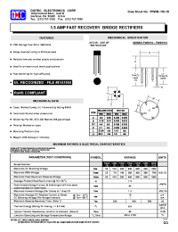 Datasheet FWB151 производства Diotec