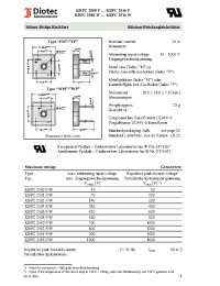 Datasheet KBPC2501FW производства Diotec