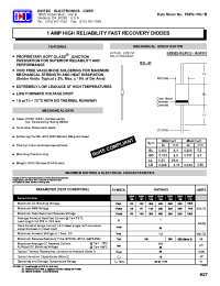 Datasheet RGP102 производства Diotec