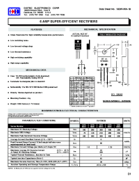 Datasheet SPR601C производства Diotec