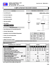 Datasheet UFR603 производства Diotec