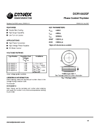 Datasheet DCR1002SF12 производства Dynex