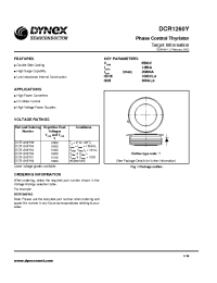 Datasheet DCR1260Y60 производства Dynex