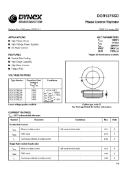 Datasheet DCR1275SD23 производства Dynex