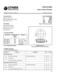 Datasheet DCR1279SD производства Dynex