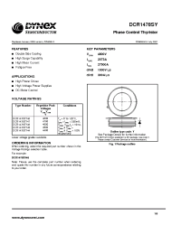Datasheet DCR1478SY44 производства Dynex