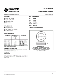 Datasheet DCR1575SY36 производства Dynex