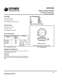 Datasheet DCR720E12 производства Dynex