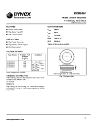Datasheet DCR840F48 производства Dynex