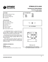 Datasheet DFM600LXS18-A000 производства Dynex