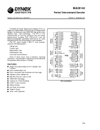 Datasheet MA28140 manufacturer Dynex