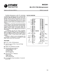 Datasheet MAS281 manufacturer Dynex