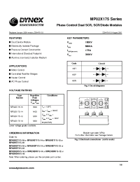 Datasheet MP02X175 manufacturer Dynex