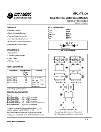 Datasheet MP03TT300-17 manufacturer Dynex