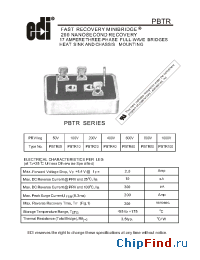 Datasheet PBTR05 производства Electronic Devices