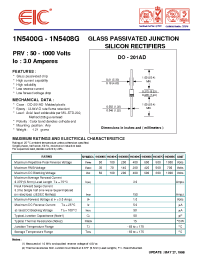 Datasheet 1N5406G производства EIC