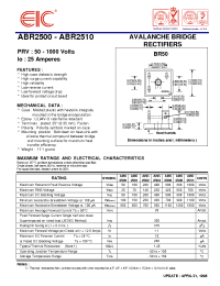 Datasheet ABR2510 производства EIC