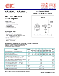 Datasheet AR2501L производства EIC