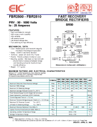 Datasheet FBR2502W производства EIC