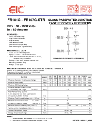 Datasheet FR102G производства EIC