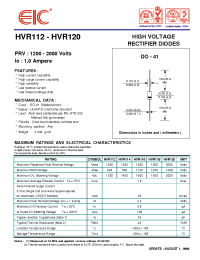 Datasheet HVR112 производства EIC