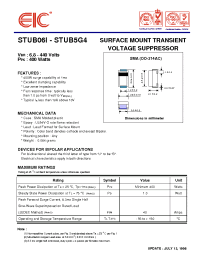 Datasheet STUB018 manufacturer EIC