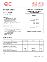 Datasheet ULCE10 производства EIC