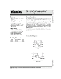 Datasheet EL1509CL производства Elantec