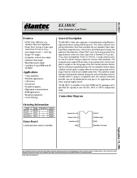 Datasheet EL1881C производства Elantec