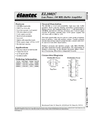 Datasheet EL2002ACN производства Elantec