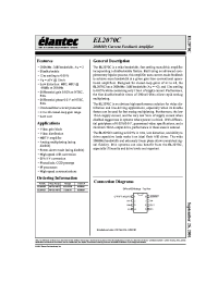 Datasheet EL2070C производства Elantec