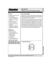 Datasheet EL2073CN производства Elantec