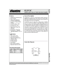 Datasheet EL2074CS-T7 производства Elantec
