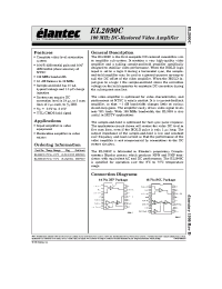 Datasheet EL2090CM производства Elantec