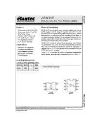 Datasheet EL2125CW-T13 производства Elantec