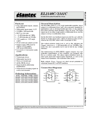 Datasheet EL2141CN производства Elantec