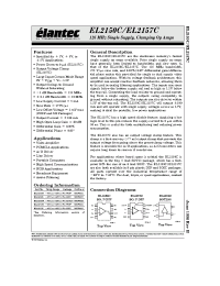 Datasheet EL2150C производства Elantec