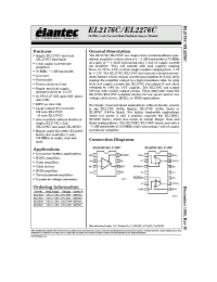 Datasheet EL2176C производства Elantec