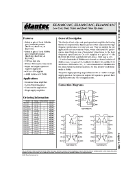 Datasheet EL2211CS производства Elantec