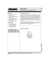 Datasheet EL2220CS производства Elantec