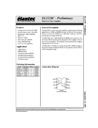 Datasheet EL2228CS производства Elantec