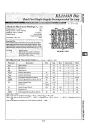 Datasheet EL2243D производства Elantec