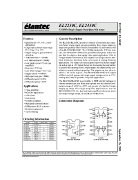 Datasheet EL2250CS-T13 производства Elantec